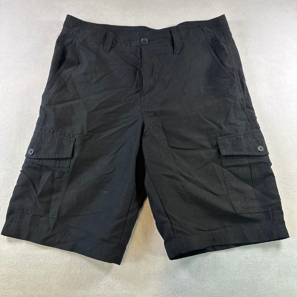 Tony Hawk Mens Black Cargo Shorts Size 32 Polyester Casual Outdoor 400984054899